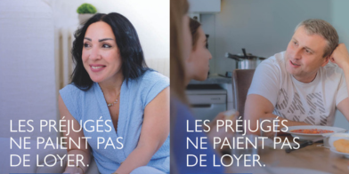 Posters - Prejudice doesn’t pay rent — refugees do 